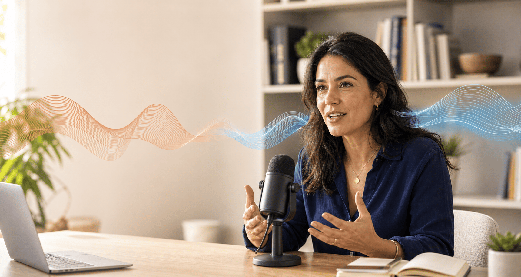 Spanish to English translator voice workspace concept